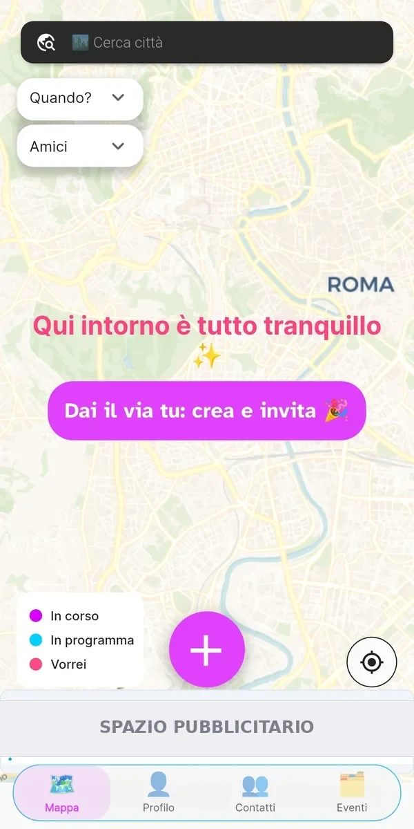 Home di orbiTome senza eventi nelle vicinanze