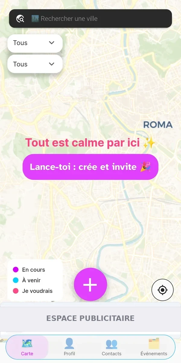 Accueil orbiTome sans événement à proximité