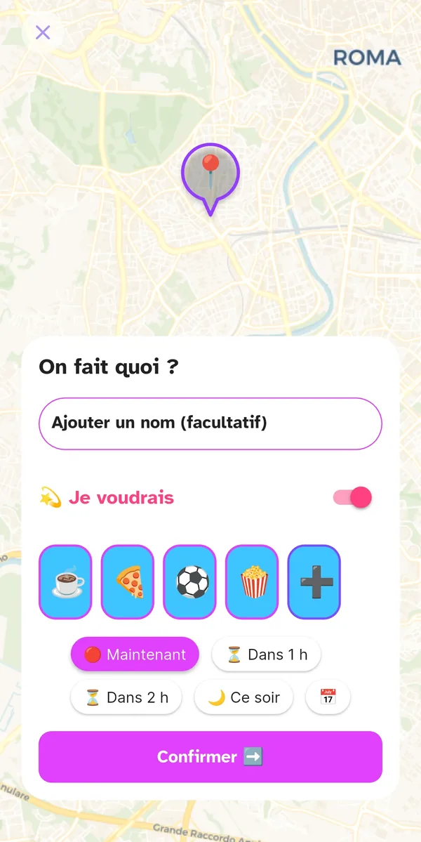 Interrupteur Je voudrais activé pendant la création