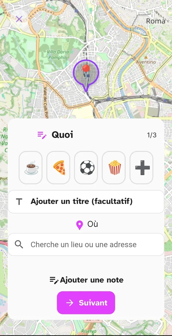 Première étape de la création : Quoi